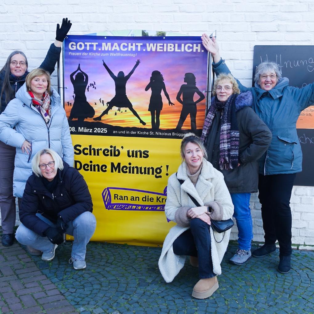 Das Team von links nach rechts: Gemeindereferentin Katrin Hollmann, Monika Wolf, Michaela Bongartz, Luca Bongartz, Beate Schmitz und Ingrid Graw.