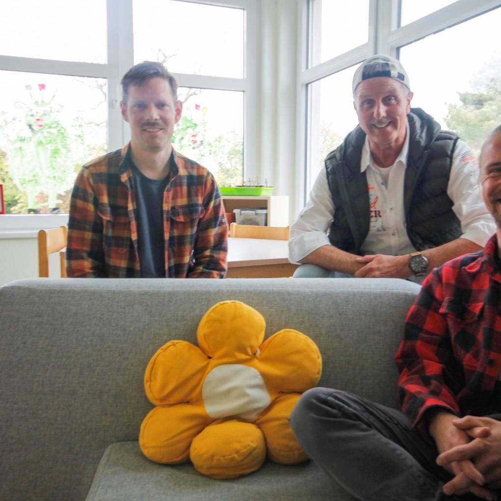 Drei Erzieher: Christoph Elsberger, Josef Louis und Jan Tillmann (v. l.).