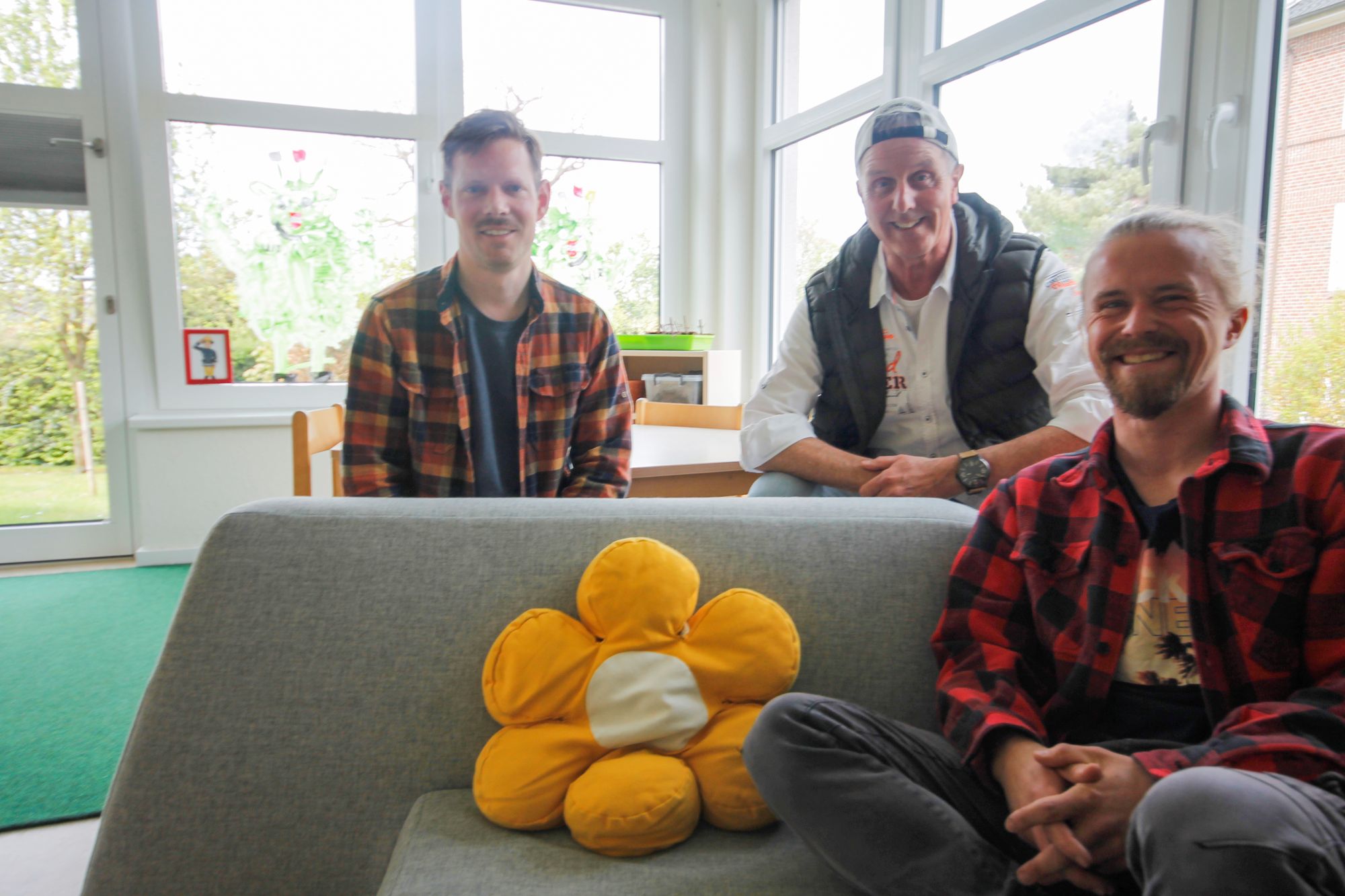 Drei Erzieher: Christoph Elsberger, Josef Louis und Jan Tillmann (v. l.).