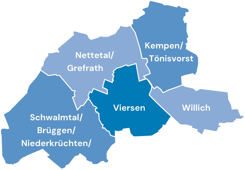 Pastorale Räume Region-Kempen-Viersen (c) Bistum Aachen Pastorale Räume Region-Kempen-Viersen