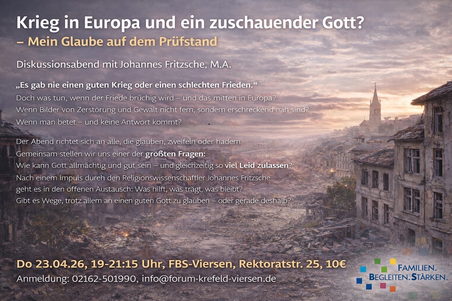 durch Krieg zerstörte Häuser